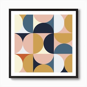 Mid Century 7 Square Art Print