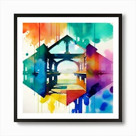 Rainbow Bridge 4 Art Print