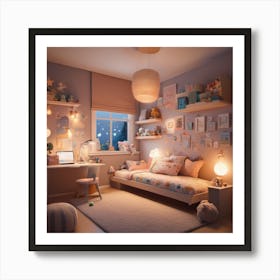 Girl'S Bedroom Art Print