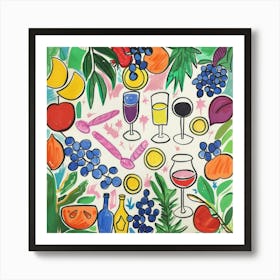 Summer Wine Matisse Style 8 Art Print