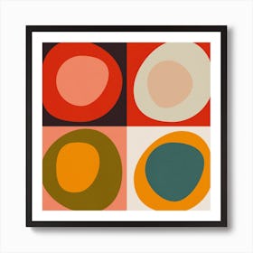 Bauhaus Modern Bold 2 Square Art Print