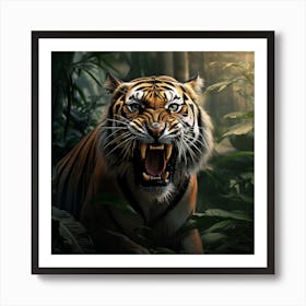 Tiger In The Jungle 4 Art Print