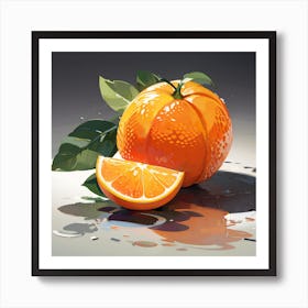 Anime Pastel Dream An Orange Fruit 0 Art Print