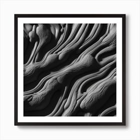 Wavy Lines Art Print