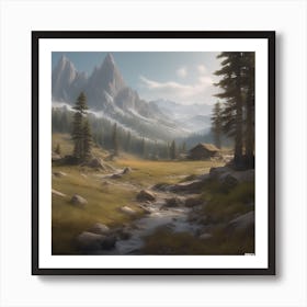 Mountain Landscape 50 Art Print