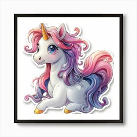 Unicorn Sticker 144 Art Print