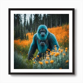 Big foot In The Meadow Art Print