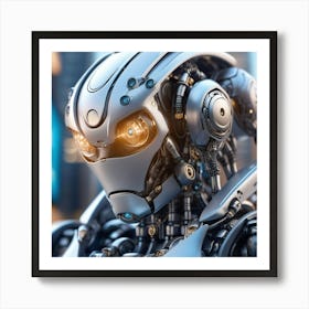 Futuristic Robot 16 Art Print