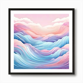 Abstract Watercolor Background 1 Art Print