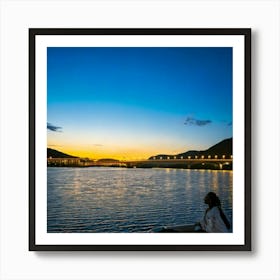 Firefly Light, Evening, Sky, Water, Night, Tourist Attraction, Movement, Time Lapse, Electricity, Ni (13) 1 Art Print