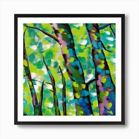 Green Forest Art Print