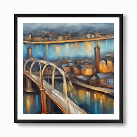 Bridge Over The River 2 Art Print