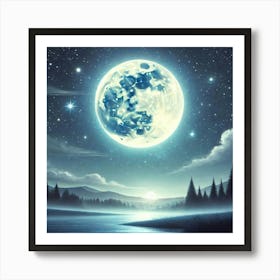 Full Moon 9 Art Print