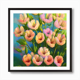 Alstroemeria Flowers 39 Art Print