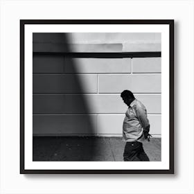 Man Walking Down The Street Art Print