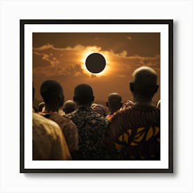 Solar Eclipse 2024 Art Print