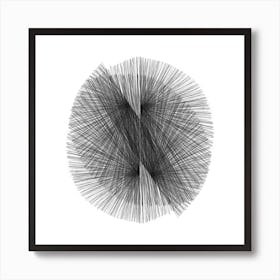 Dark Grey 3 Square Art Print