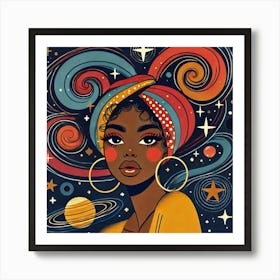 Solennia Celestial Portrait Art Print