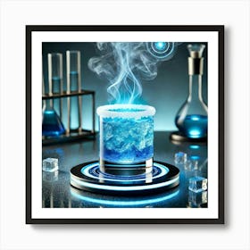 A Sci Fi Themed Cocktail Called Frosted Tempest Art Print