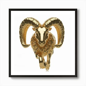 Golden Ram 1 Art Print