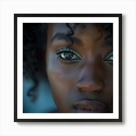 Portrait Of A Young African American Woman Art Print