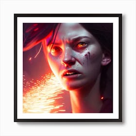 Star Wars The Force Awakens Hyper-Realistic Anime Portraits Art Print