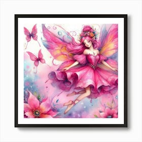 Fairy Flying Art Print