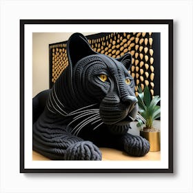 Black Panther Bohemian Wall Art Art Print