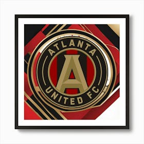 Atlanta United FC Logo Wall Art 2 Art Print