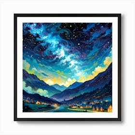 Night Sky 1 Art Print