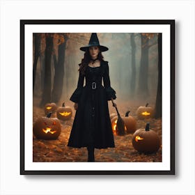 Witch In The Woods 3 Art Print