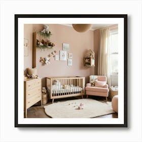 A Photo Of A Baby S Room With Nursery Furniture An (3) Art Print