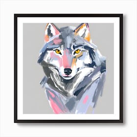 Gray Wolf 02 Art Print