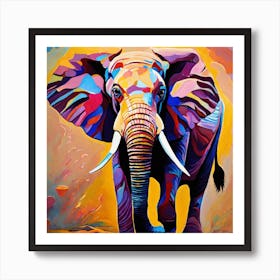 Elephant Painting Art Print