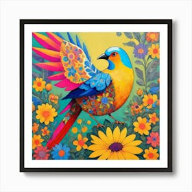 Colorful Bird Art Print