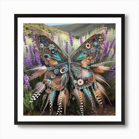 Native American Butterfly Art Art Print