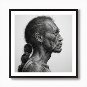 Portrait Of A Native Man Art Print