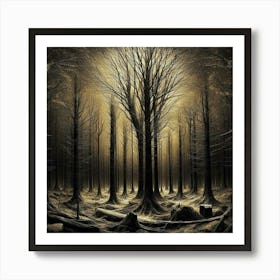 Dark Forest 18 Art Print