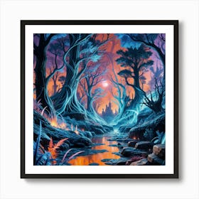 Fantasy Forest Art Print