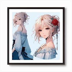 Anime Girl (16) Art Print