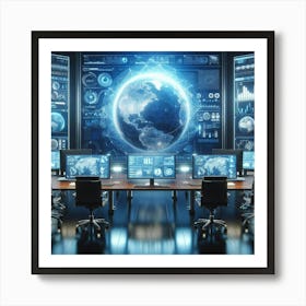 Computer Room 1 Art Print