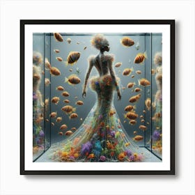 Woman In A Dress 1 Art Print