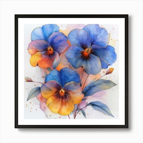 Pansies Art Print