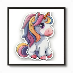 Unicorn Sticker 42 Art Print