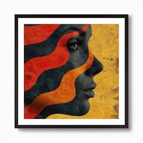 Face Of A Woman Art Print