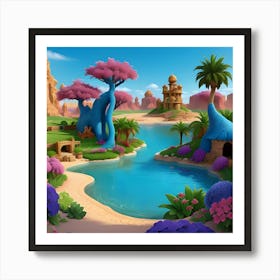 Oasis of Fantasy Art Print