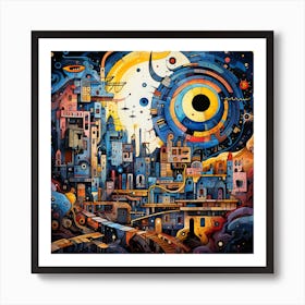 City Of A Thousand Planets Art Print
