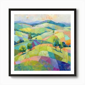 Colorful Landscape 2 Art Print