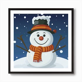 Snowman 1 Art Print