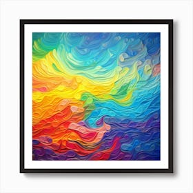 Abstract Colorful Abstract Painting 11 Art Print